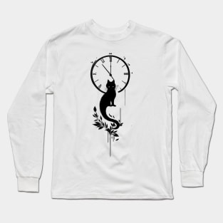 Cat timekeeper Long Sleeve T-Shirt